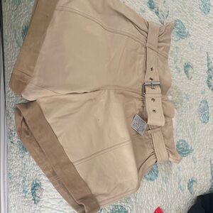 FP Movement by Free People High Waist Tan Shorts